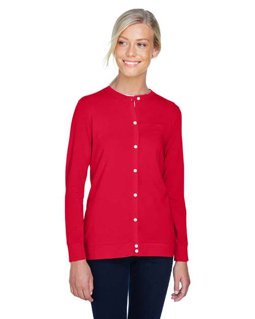Devon & Jones Women's Perfect Fit™ Ribbon Cardigan