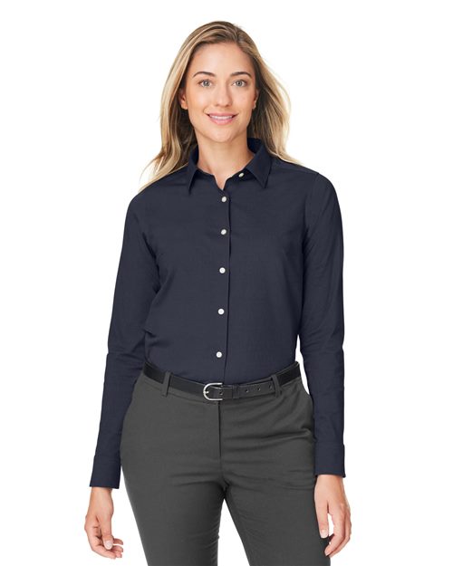 Devon & Jones Women's CrownLux Performance® Spencer Poplin Dress Shirt