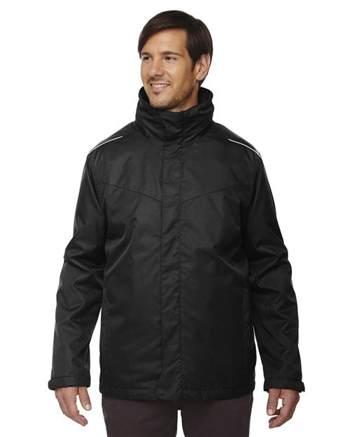 CORE365 Men's Tall Region 3-in-1 Jacket with Fleece Liner