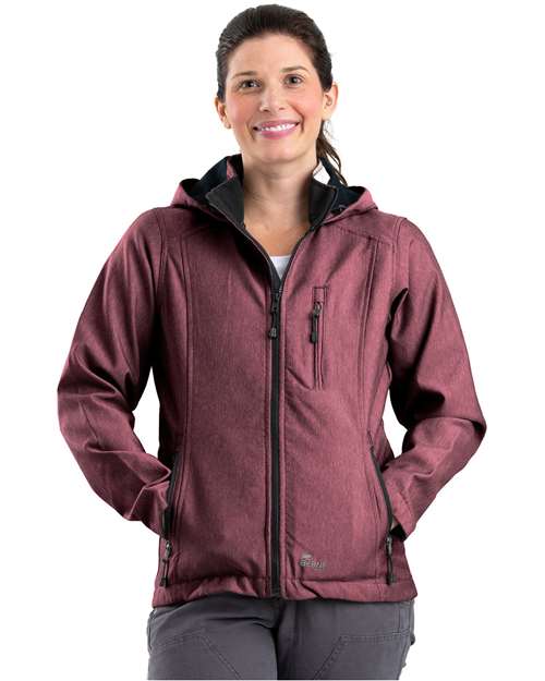 Berne Apparel Women’s Hooded Soft Shell Jacket