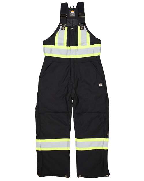 Berne Apparel Safety Striped Arctic Insulated Bib Overall