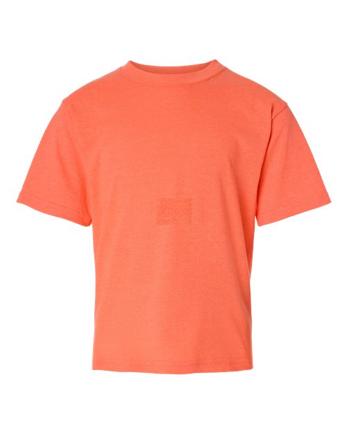 M&O Youth Gold Soft Touch T-Shirt - Heather Coral