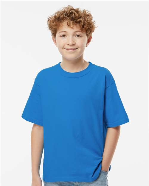 M&O Youth Gold Soft Touch T-Shirt - Ocean Blue