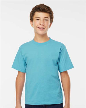 M&O Youth Gold Soft Touch T-Shirt - Diving Blue