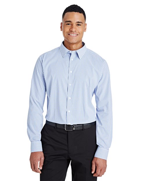 Devon & Jones Men's CrownLux Performance® Micro Windowpane Woven Dress Shirt
