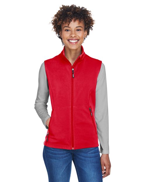 CORE365 Women's Cruise Two-Layer Fleece Bonded Soft Shell Vest