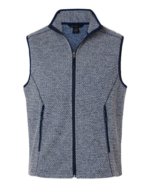 North End Men's Jasper Jacquard Fleece Vest