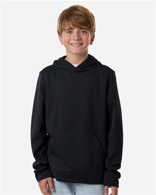 Team 365 Youth Squad Hooded Tech Fleece Pullover