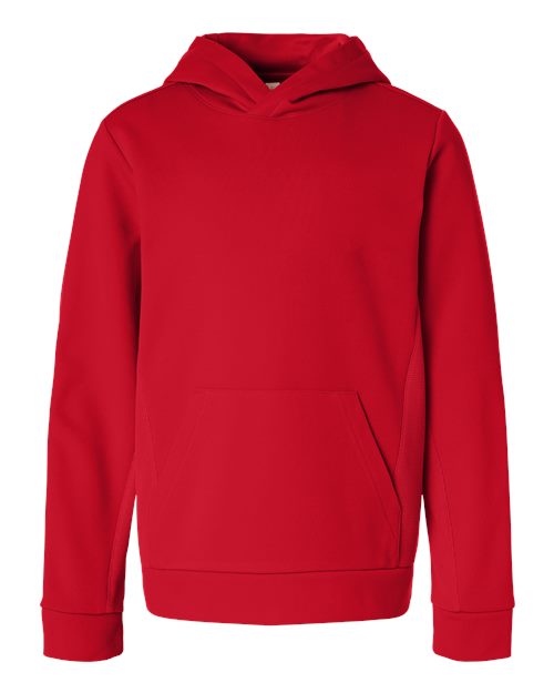 Team 365 Youth Squad Hooded Tech Fleece Pullover