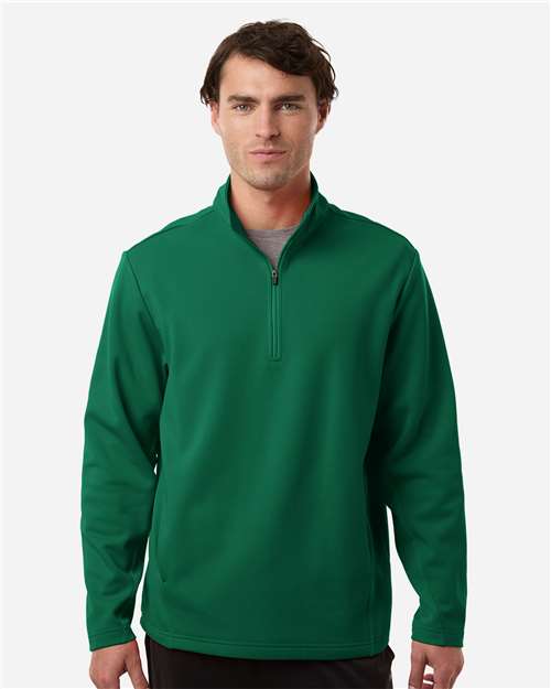 Team 365 Unisex Squad Cadet Quarter-Zip Tech Fleece Pullover