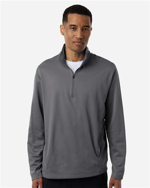 Team 365 Unisex Squad Cadet Quarter-Zip Tech Fleece Pullover
