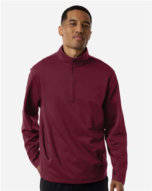 Team 365 Unisex Squad Cadet Quarter-Zip Tech Fleece Pullover