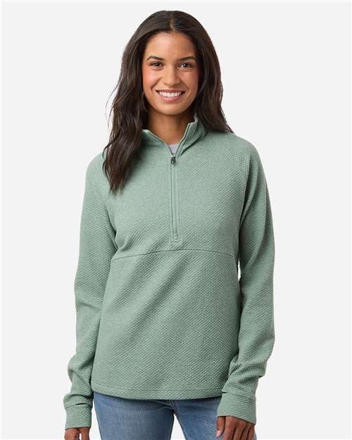 North End Women's Spirit Textured Quarter-Zip Pullover