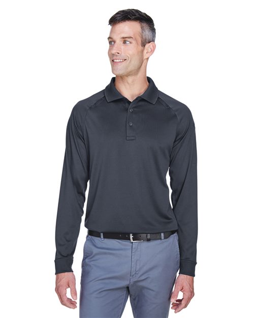 Harriton Men's Advantage Long Sleeve Tactical Polo