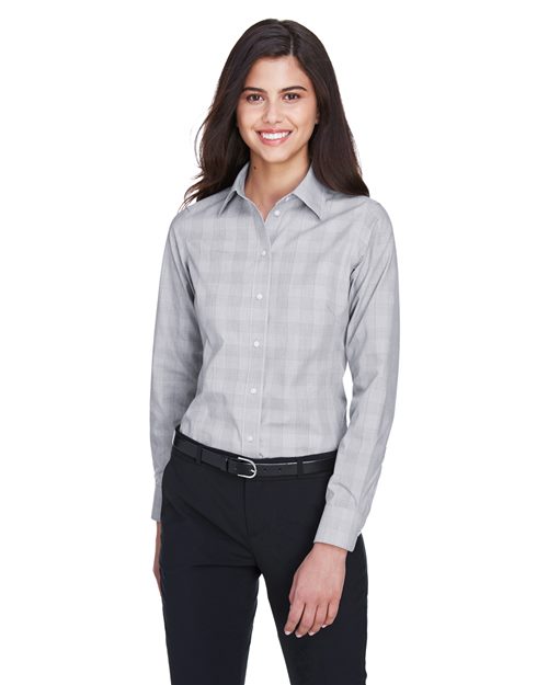 Devon & Jones Women's Crown Collection® Glen Plaid Woven Dress Shirt
