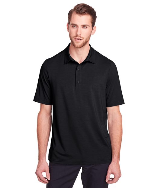 North End Men's JAQ Snap-Up Stretch Performance Polo