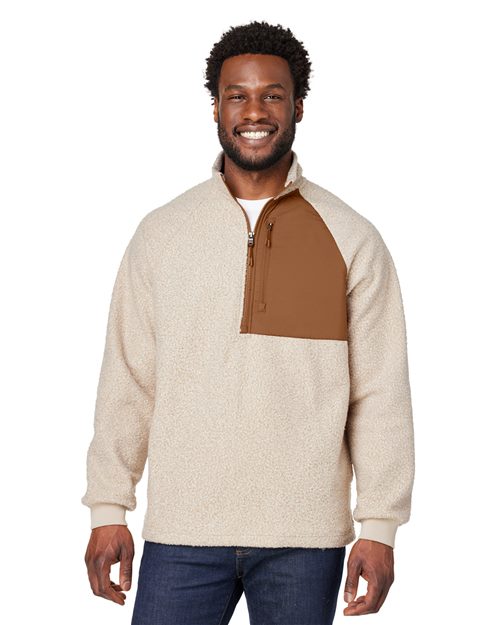 North End Men's Aura Sweater Fleece Quarter-Zip Pullover