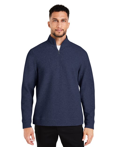 North End Men's Spirit Textured Quarter-Zip Pullover