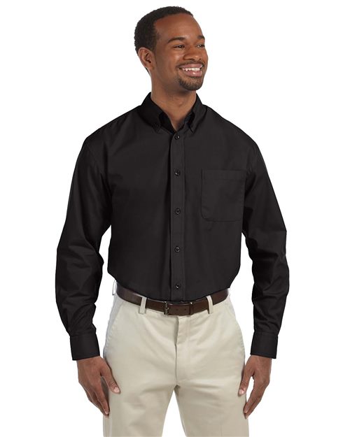 Harriton Men's Essential Poplin