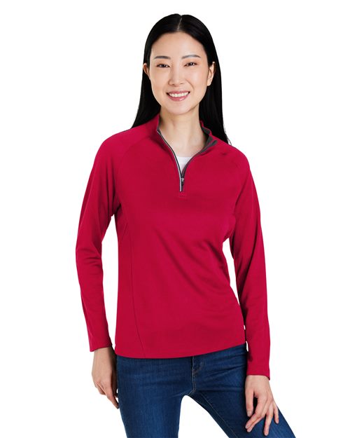CORE365 Women's Origin Performance Pique Quarter-Zip Pullover