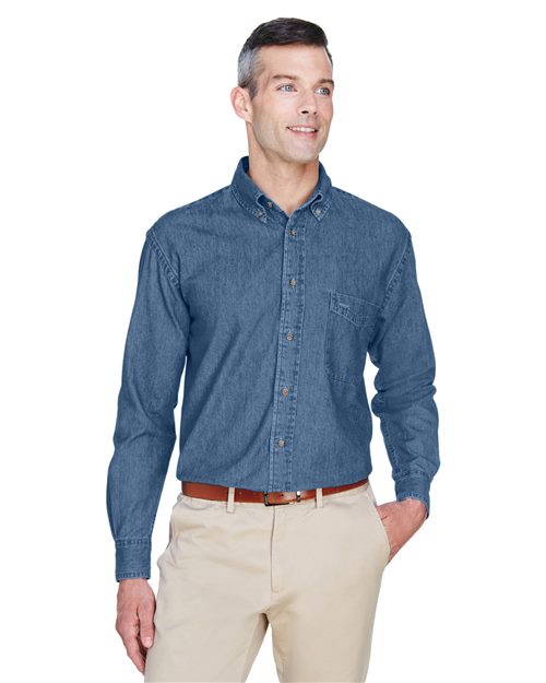 Harriton Men's Tall Denim Shirt