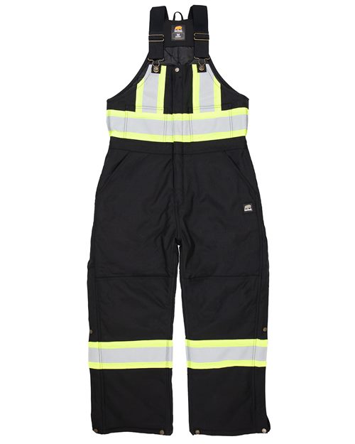 Berne Apparel Safety Striped Arctic Insulated Bib Overall