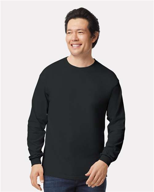 Gildan Unisex Ultra Cotton® Long Sleeve T-Shirt - Black