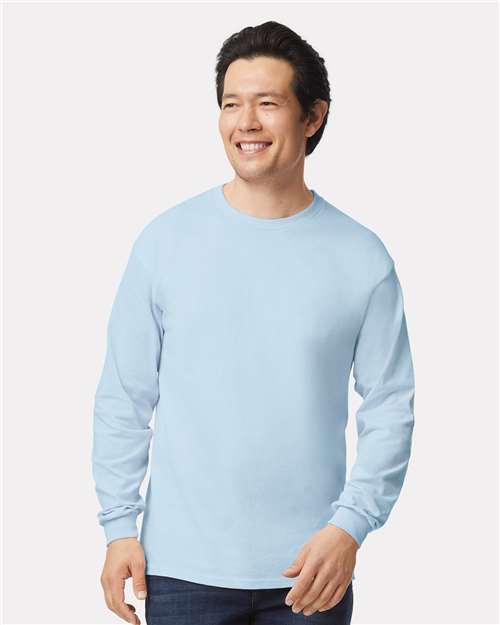 Gildan Unisex Ultra Cotton® Long Sleeve T-Shirt - Light Blue