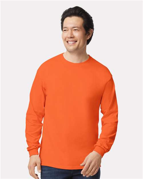 Gildan Unisex Ultra Cotton® Long Sleeve T-Shirt - Orange