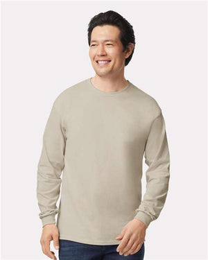 Gildan Unisex Ultra Cotton® Long Sleeve T-Shirt - Sand