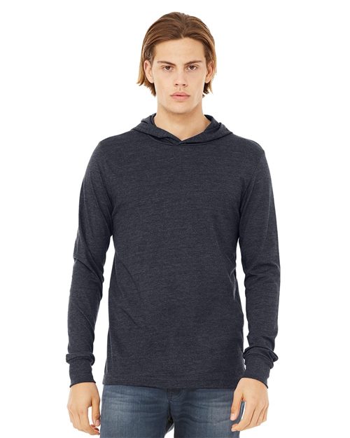 BELLA + CANVAS Unisex Jersey Hooded Long Sleeve Tee