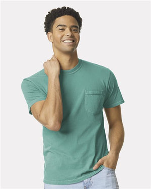 Comfort Colors Unisex Garment-Dyed Heavyweight Pocket T-Shirt - Bay