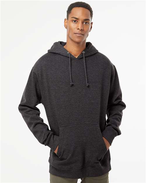Independent Trading Co. Unisex Heavyweight Hooded Sweatshirt - Charcoal Heather