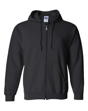 Gildan Unisex Heavy Blend™ Full-Zip Hooded Sweatshirt - Black