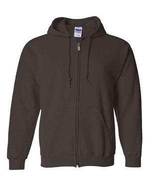 Gildan Unisex Heavy Blend™ Full-Zip Hooded Sweatshirt - Dark Chocolate