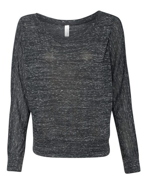 BELLA + CANVAS Women’s Flowy Off Shoulder Long Sleeve Tee