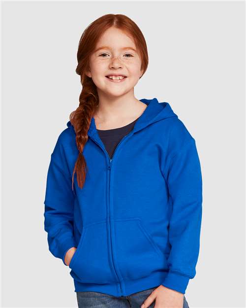 Gildan Youth Heavy Blend™ Full-Zip Hooded Sweatshirt