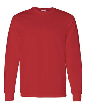 Gildan Unisex Heavy Cotton™ Long Sleeve T-Shirt - Red