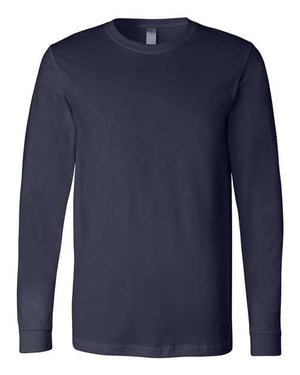 BELLA + CANVAS Unisex Jersey Long Sleeve Tee - Navy
