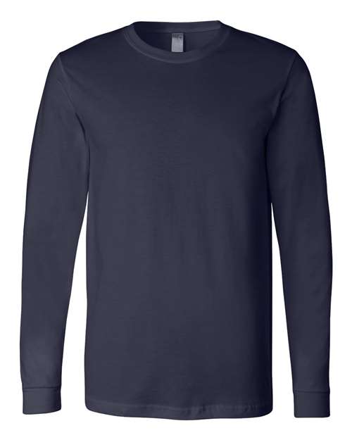 BELLA + CANVAS Unisex Jersey Long Sleeve Tee - Navy