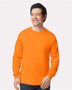 Gildan Unisex Ultra Cotton® Long Sleeve T-Shirt - Safety Orange