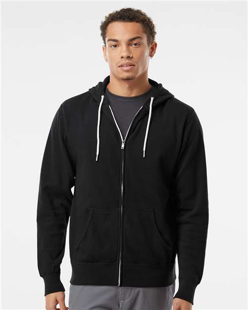 Independent Trading Co. Unisex Lightweight Full-Zip Hooded Sweatshirt