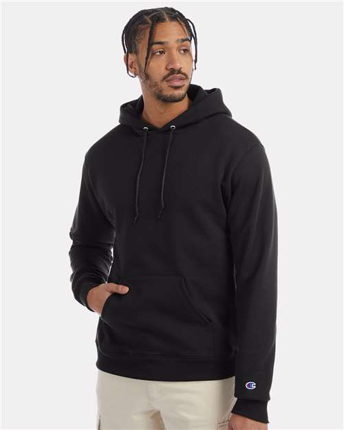 Champion Unisex Powerblend® Hooded Sweatshirt - Black
