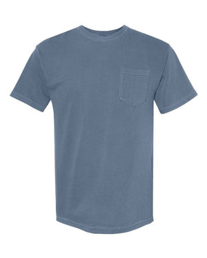 Comfort Colors Unisex Garment-Dyed Heavyweight Pocket T-Shirt - Blue Jean