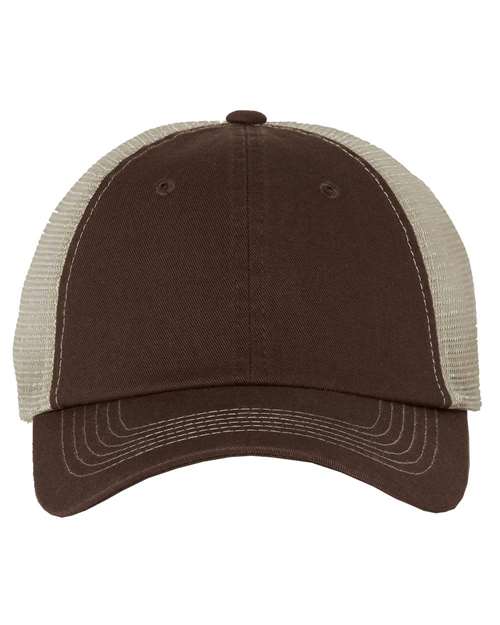 Valucap Contrast-Stitch Mesh-Back Cap