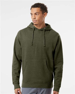 Independent Trading Co. Unisex Midweight Hooded Sweatshirt - Army Heather