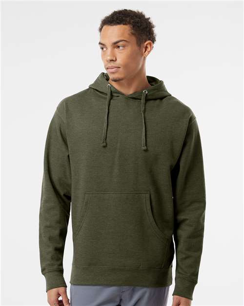 Independent Trading Co. Unisex Midweight Hooded Sweatshirt - Army Heather