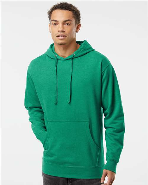 Independent Trading Co. Unisex Midweight Hooded Sweatshirt - Kelly Green Heather