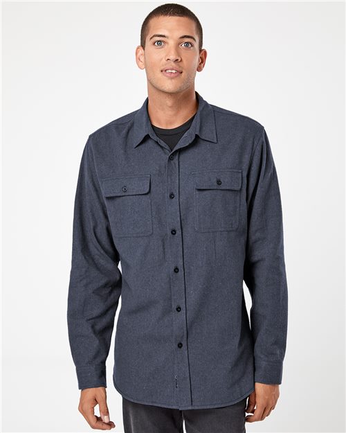Burnside Men's Solid Flannel Shirt