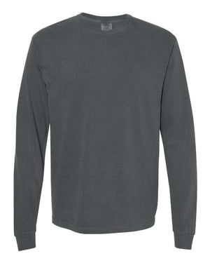 Comfort Colors Unisex Garment-Dyed Heavyweight Long Sleeve T-Shirt - Pepper
